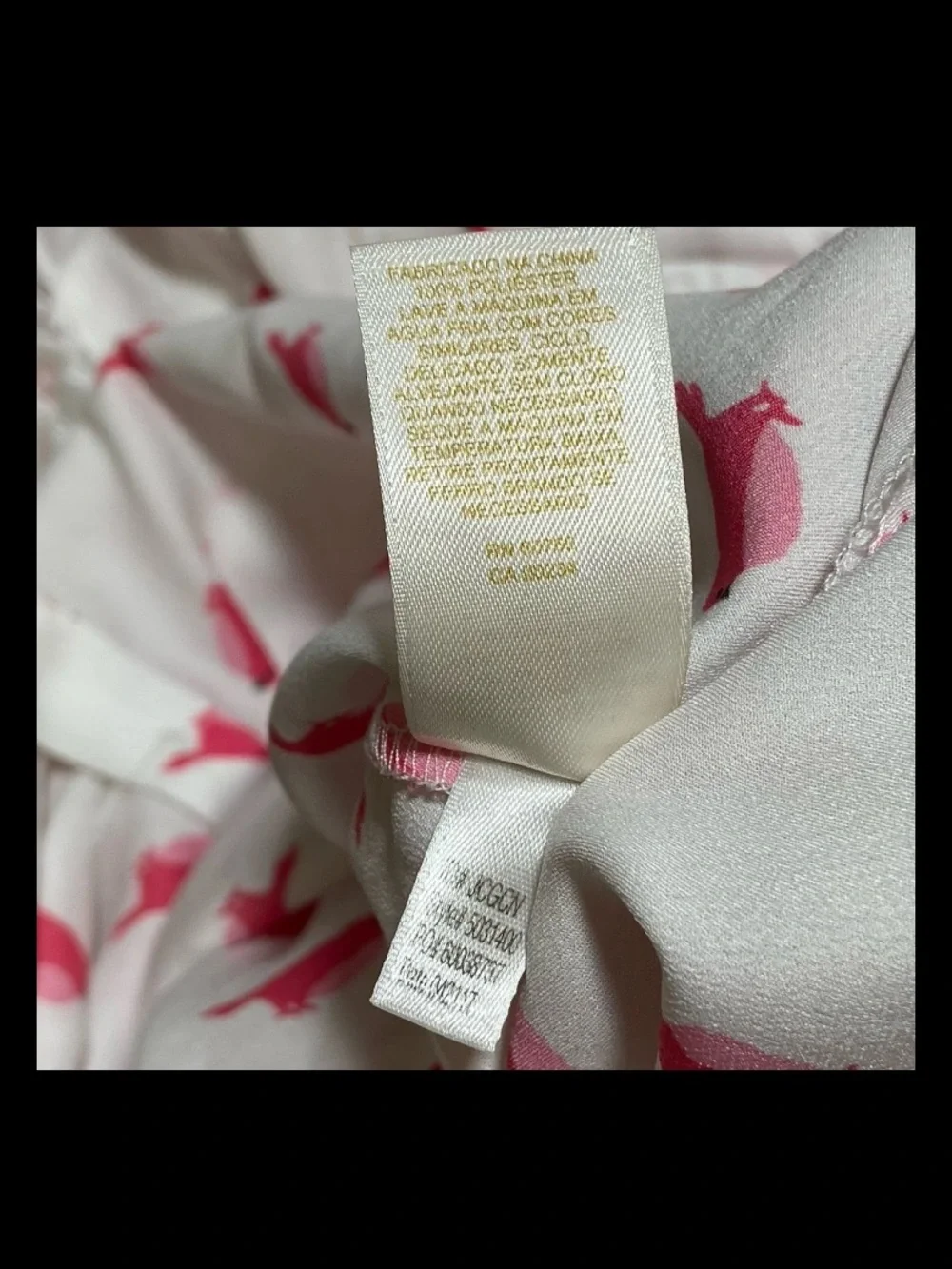 kate spade White Button-Up Nightshirt Dress with Pink Bird Print